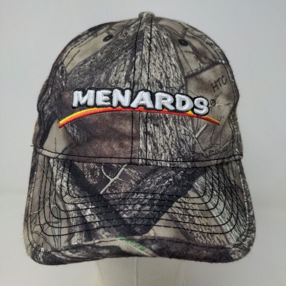 Menard's Men's Strapback Hat Camo Adjustable Embroidered Logo 100% Polyester #27 - Picture 2 of 7